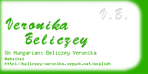 veronika beliczey business card